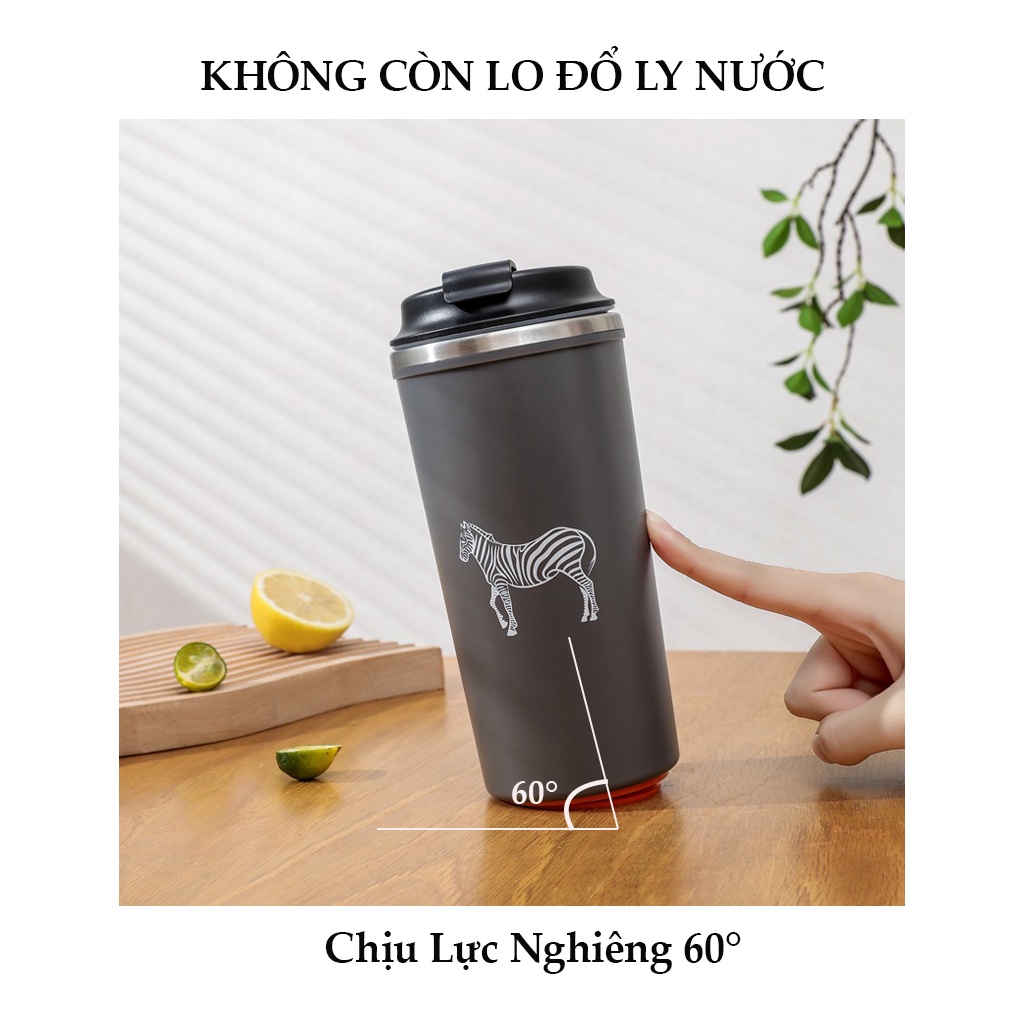 Ly Cốc Chống Đổ Giữ Nhiệt 350ml dùng làm Cốc Cà Phê, Bình nước, Bình Trà
