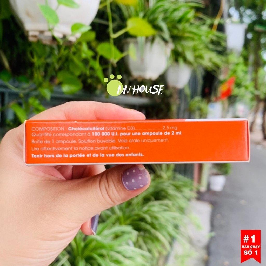 Vitamin D3 Uvedose 100 000 U.I bổ sung canxi hỗ trợ xương khớp, vitamin D an toàn cho bé từ 18 tháng, vitamine Calcium