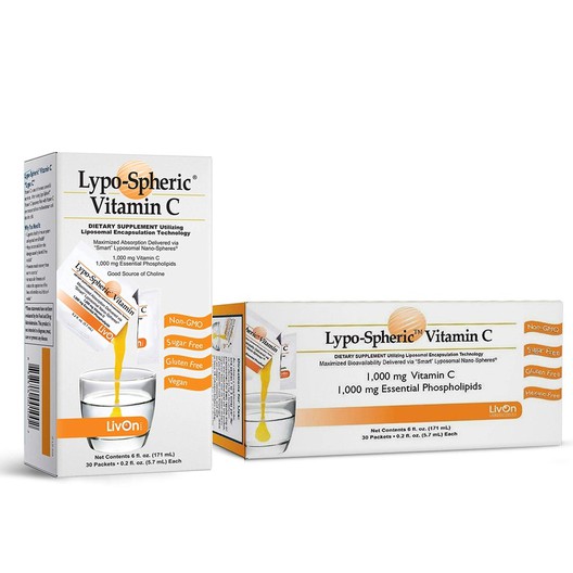 Vitamin C tăng cường sức đề kháng, giúp da sáng mịn, giảm nếp nhăn Lypo-Spheric Vitamin C LivOn
