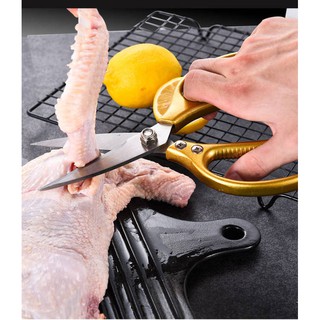 Kéo cắt gà, vịt, cắt cá, cắt thức ăn, rau củ, cắt giấy, cắt vải đa năng Thép không gỉ