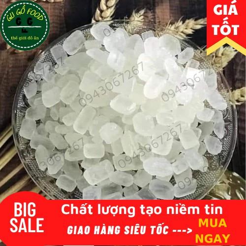 ĐƯỜNG PHÈN TRẮNG TINH KHIẾT (1kg) - ĐƯỜNG PHÈN SẠCH QUẢNG NGÃI