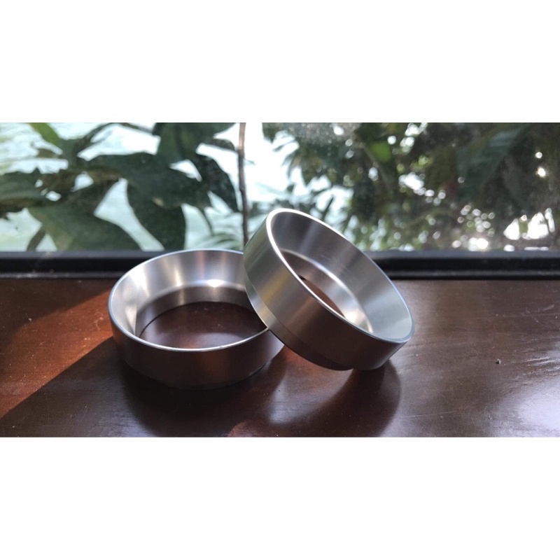 Vòng đong cà phê bằng nhôm 51mm và 53mm màu bạc