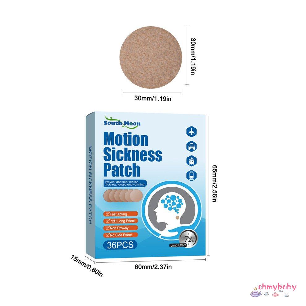 36 miếng Dán Chuyển Động Ốm Bệnh Hành Động Nhanh Chóng Phía Sau Tai Chóng Mặt Miếng Dán [8/23]