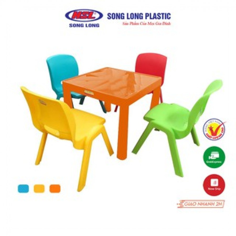 Bộ bàn ghế trẻ em đa năng nhựa đúc Song Long | BigBuy360 - bigbuy360.vn