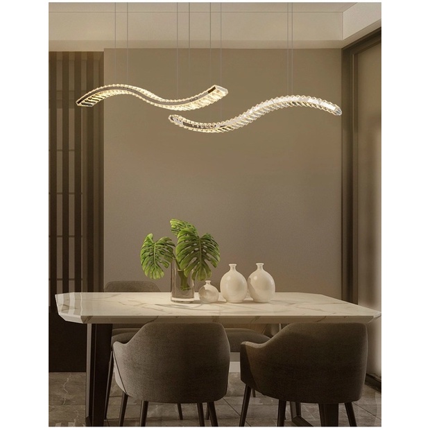 Đèn thả phale decor trang trí bàn ăn,bàn đảo quầy bar,pha lê luxury tinh khiết K9.Bảo han