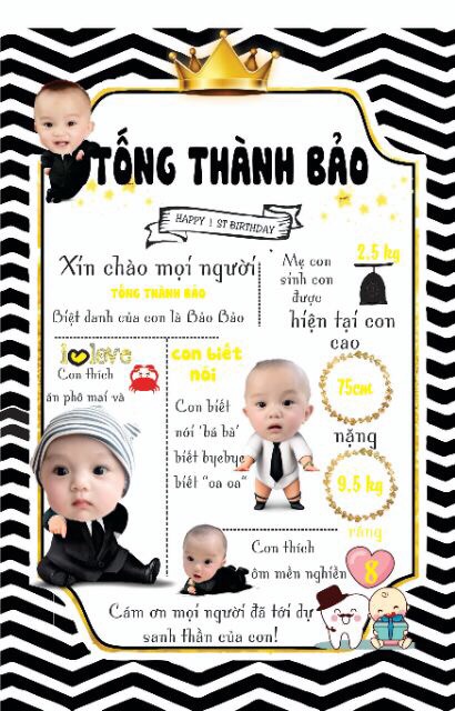 Bảng Thông tin cho bé