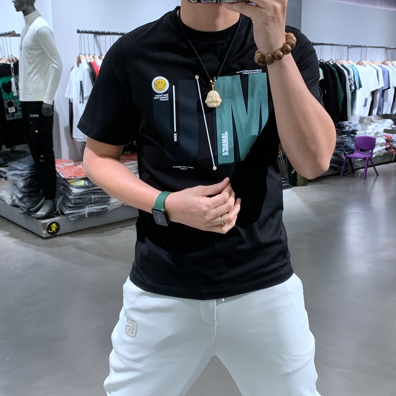 Áo thun nam UM in phun chuẩn màu vải cotton cao cấp đẹp form chuẩn, áo phông nam