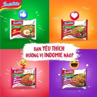Mì xào khô indomie các vị