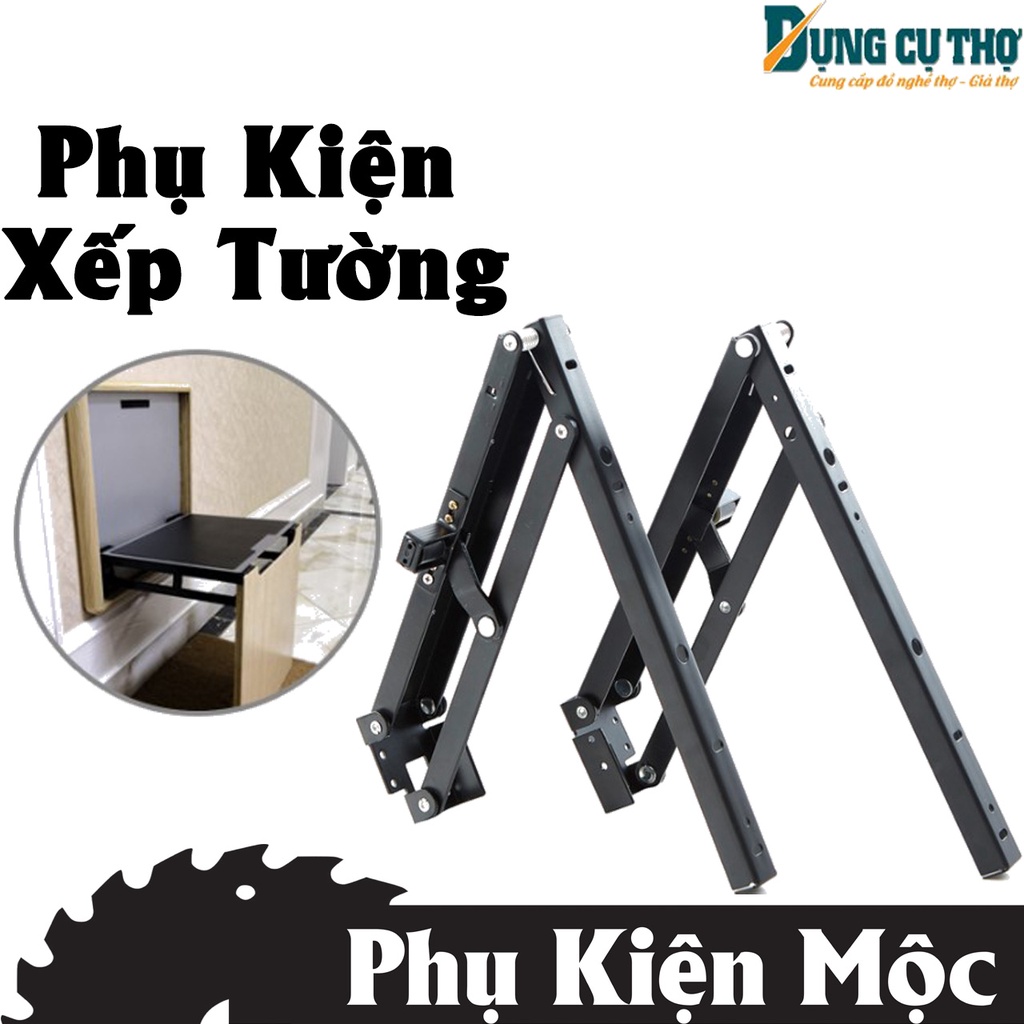 Giá Đỡ Treo Tường, Ke Gập Vuông 90 Độ Xếp Mở Cửa Tủ Thành Bàn Ghế Tiện Ích - Phụ Kiện Xếp Tường Thông Minh Cao Cấp