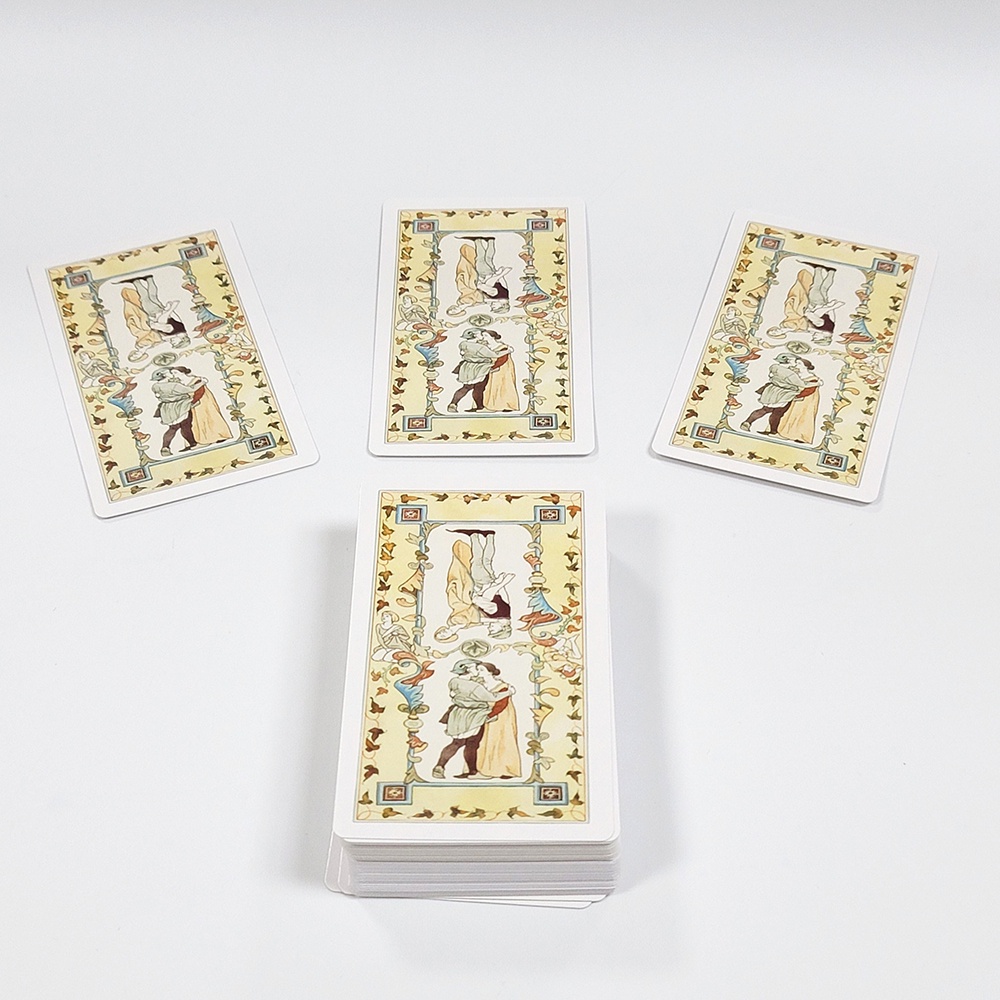 [Size Gốc] Bộ Bài Decameron Tarot 78 Lá Bài 7x12 Cm Tặng Đá Thanh Tẩy S76
