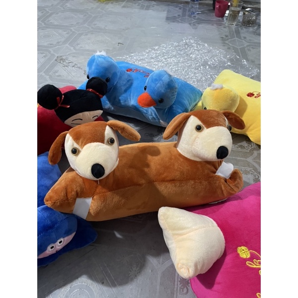 Gối đi xe 2 đầu sale 49k