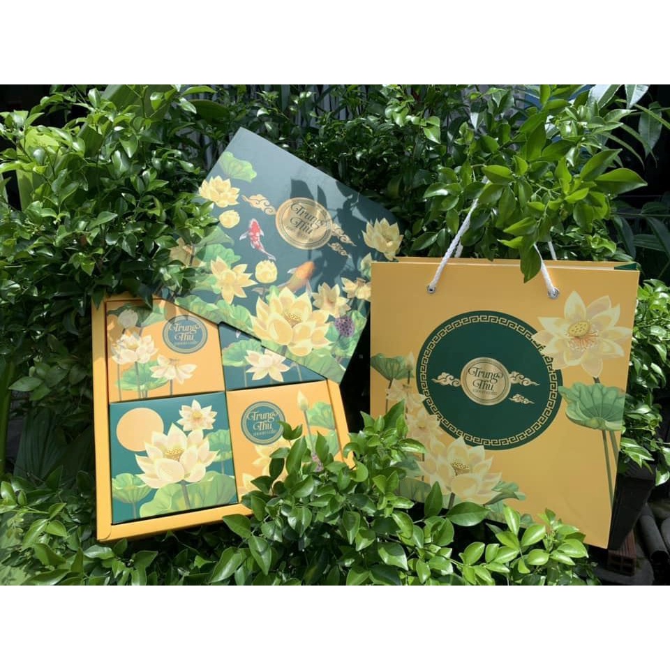 [Mẫu mới 2022] Hộp trung thu 4 bánh