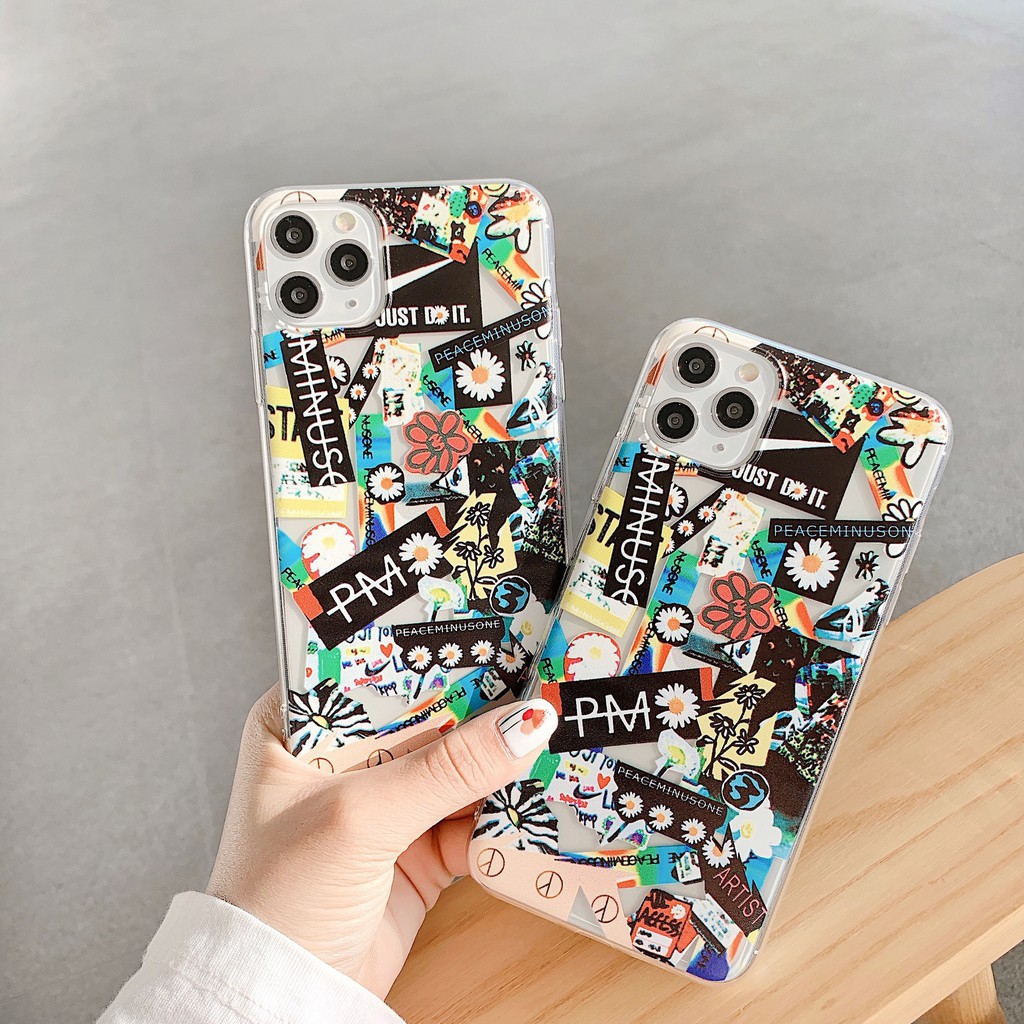 Ốp iphone - Ốp lưng silicon Peaceminusone