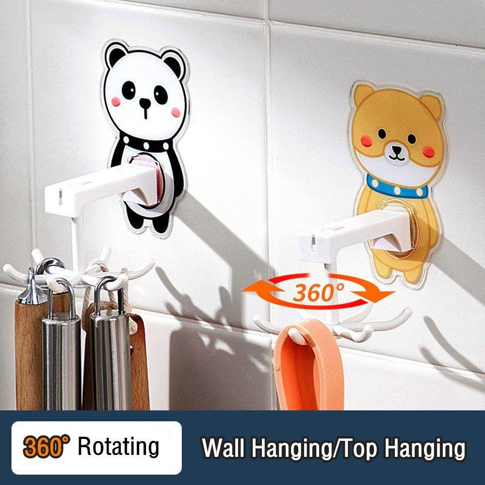 YOLA Móc Treo Đồ Dán Tường Tự Dính Xoay 360 Độ Cho Nhà Bếp