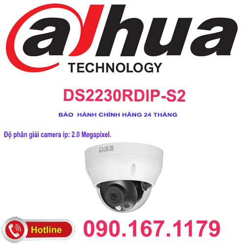 Camera IP Dome hồng ngoại 2.0 Megapixel DAHUA DS2230RDIP-S2