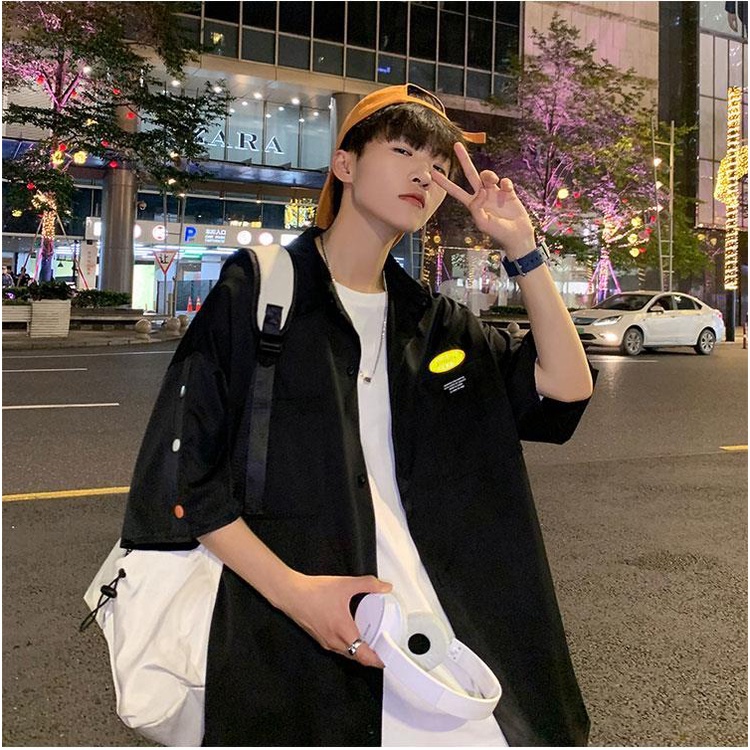 Áo Sơ Mi Tay Ngắn Thời Trang Mùa Hè Cá Tính Cho Nam