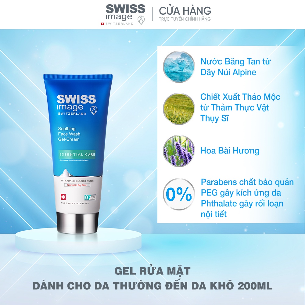 Bộ Đôi Gel Rửa Mặt &amp; Nước Cân Bằng Cho Da Thường Đến Da Khô