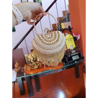 Cốp đi tiệc trái tim siêu sang( Full box kèm dây đeo)