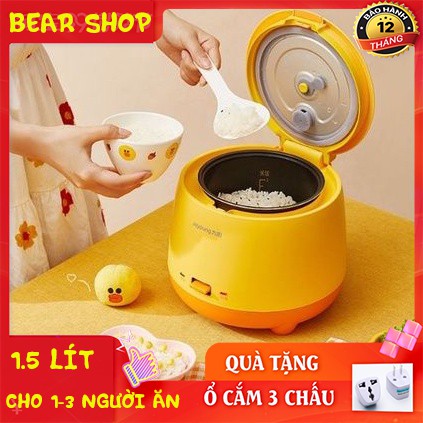 [Mã ELHA22 giảm 6% đơn 300K] Nồi cơm mini Joyoung vịt vàng Sally gấu Brown cơ và điện tử (Bảo hành 12 tháng)