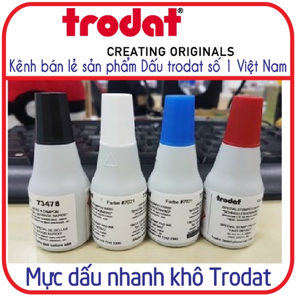 Mực dấu nhanh khô chính hãng Trodat 7021 - 25ml