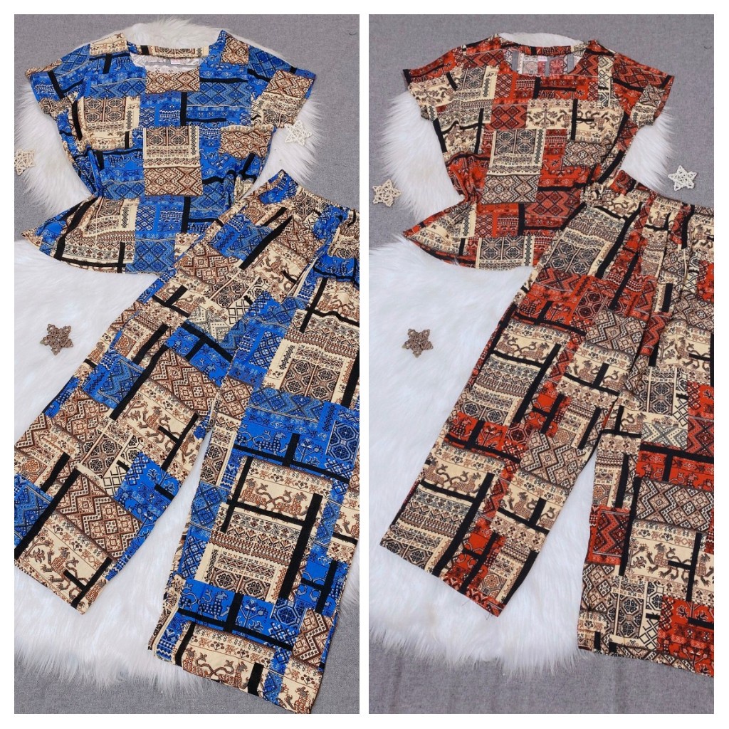 Bộ lanh trung niên dài, bộ mặc nhà trung niên quần dài