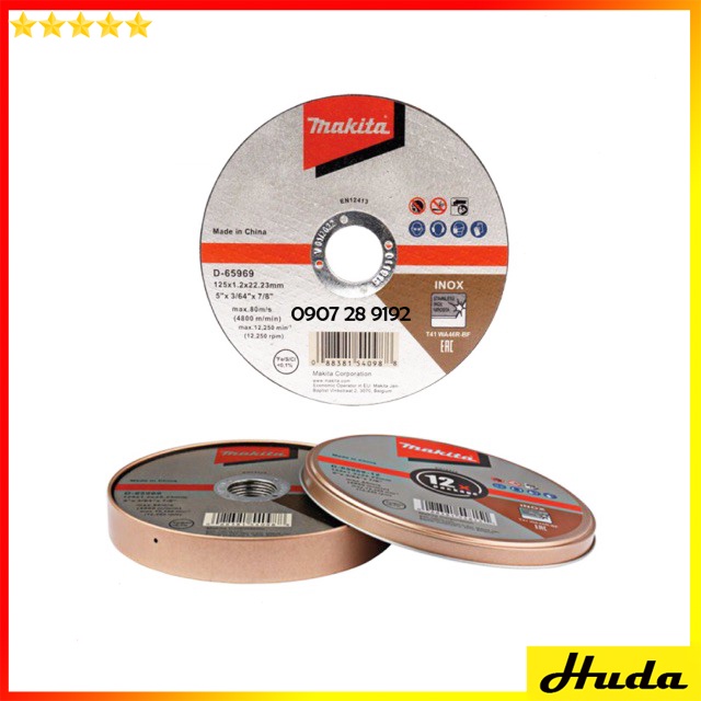 Đá cắt mỏng cho Inox 125x1.2x22.23mm Makita