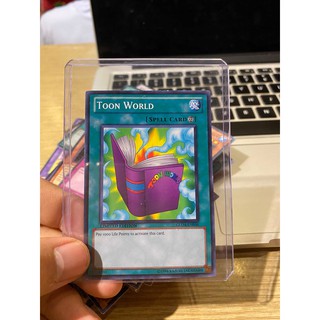 Lá bài thẻ bài Yugioh Toon World - Tặng bọc bài nhựa bảo quản