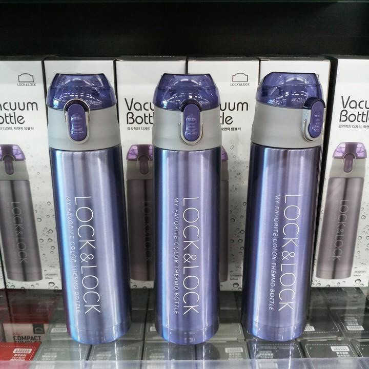 Bình Giữ Nhiệt Locknlock Lhc6800Fu (500Ml) Màu Tím - Chính Hãng.