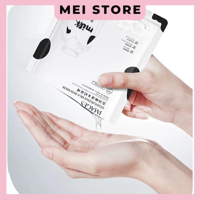 Mặt Nạ Sữa Bò Images Moisturizing Milk Skin Mask Làm Mịn Da Dưỡng Ẩm , Sáng Đều Màu Da Thu Nhỏ Lỗ Chân Lông