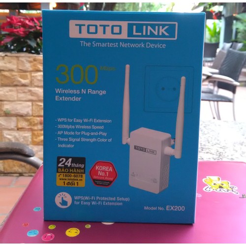 THIẾT BỊ KÍCH SÓNG WIFI TOTOLINK EX200 (Trắng) - Hàng Chính Hãng | WebRaoVat - webraovat.net.vn