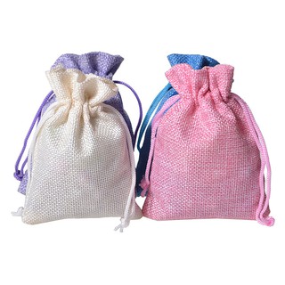 Set 10 túi vải nhỏ size mini 7x9 có dây rút - shop kỳ lân