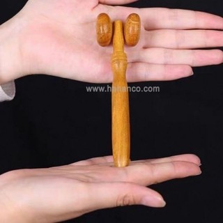 thanh lăn massage mũi bằng gỗ thạch sanh lưu thông khí huyết