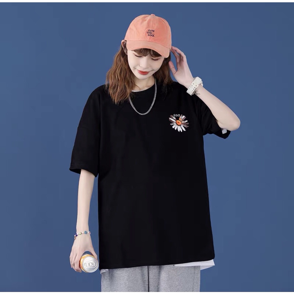 Áo phông nữ form rộng, áo thun nam cổ tròn tay lỡ Unisex đủ mẫu trắng đen | BigBuy360 - bigbuy360.vn