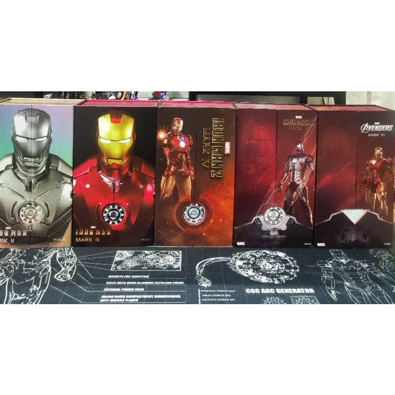 (Hàng sẵn giao trong ngày) ZDTOYS Iron Man MK2, MK3, MK4, MK5, MK6 mô hình siêu anh hùng Marvel tỷ lệ 1:10 NEW SEAL