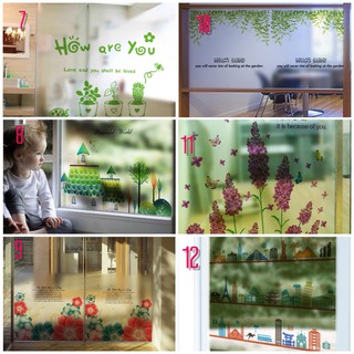 COMBO 2 tấm Decal dán kinh cao cấp 60x58cm ( ib chọn mẫu )