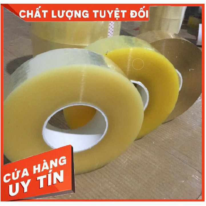 Băng dính 1kg lõi mỏng 2.4mm trắng trong