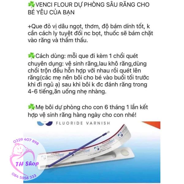 [HÀNG MỸ] Kem Chấm Ngừa Sâu Răng Vecni Flour