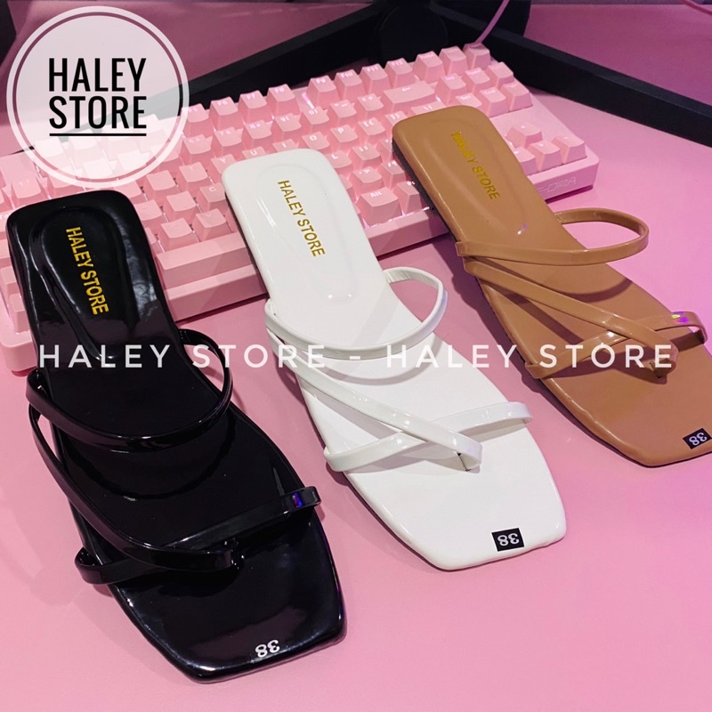 [ GIÁ HUỶ DIỆT ] Dép dây nữ đế bệt xinh xắn đi chơi đi biển đi du lịch HALEY STORE