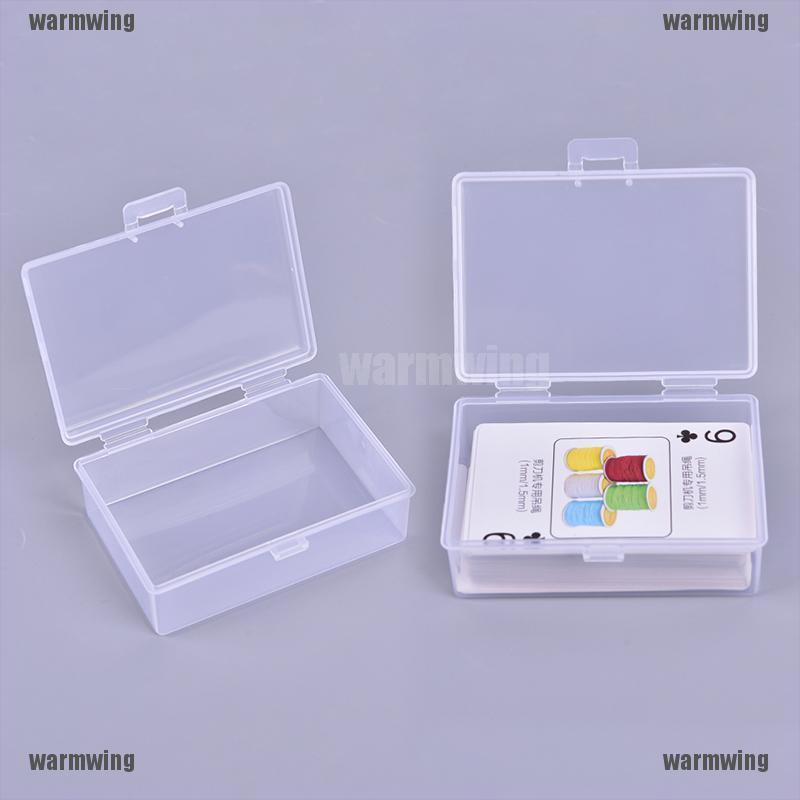 Set 2 Hộp Nhựa Trong Suốt Đựng Thẻ Bài Tiện Dụng