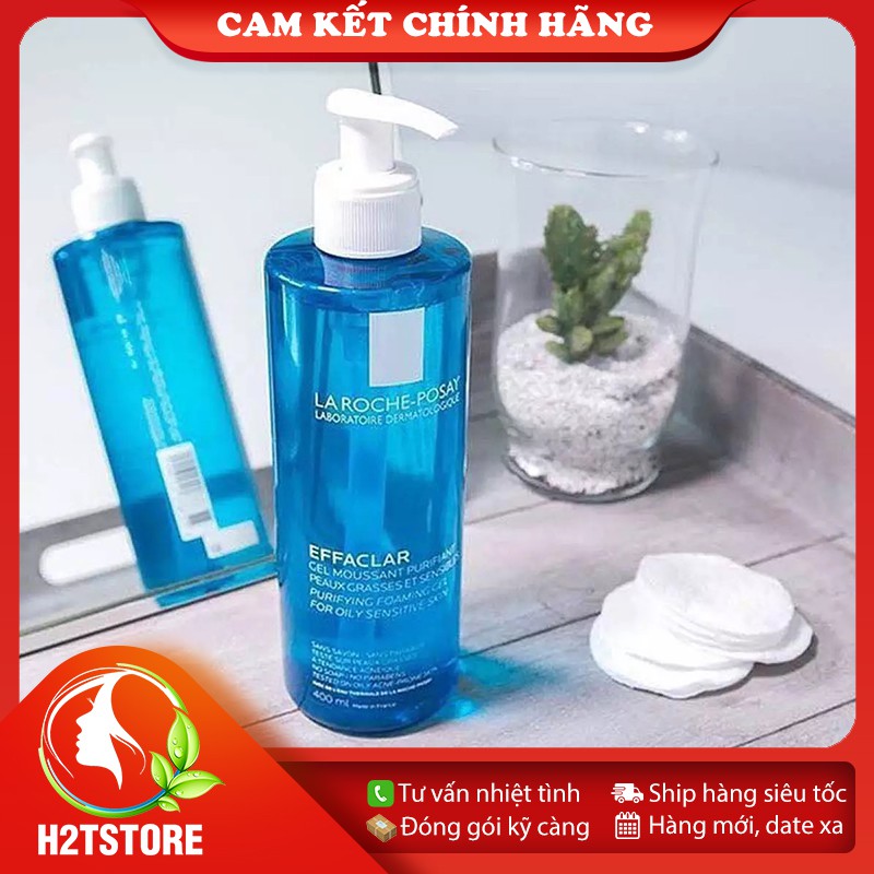 Sữa Rửa Mặt Tạo Bọt La Roche-Posay Effaclar Cho Da Dầu Nhạy Cảm 400ml - Pháp