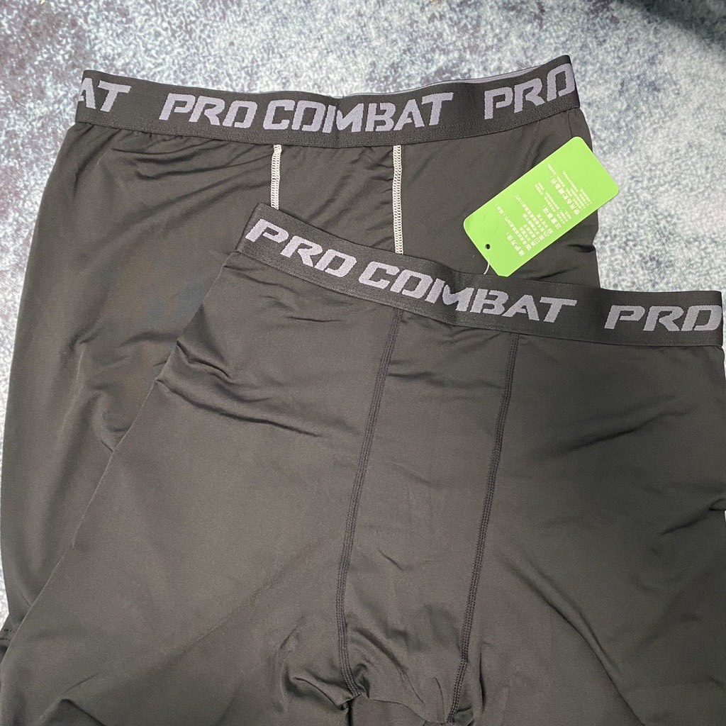 Quần Giữ Nhiệt Nam Pro Combat KINGDOM SPORT, Quần Legging Chơi Bóng Đá, Thể Thao Dáng Dài size M/L/XL/XXL