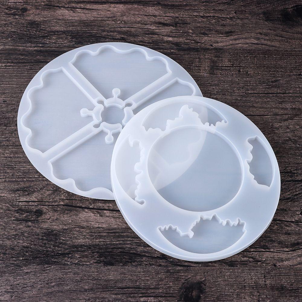 KRNY Khuôn Làm Đế Lót Ly Bằng Nhựa Resin Độc Đáo DIY