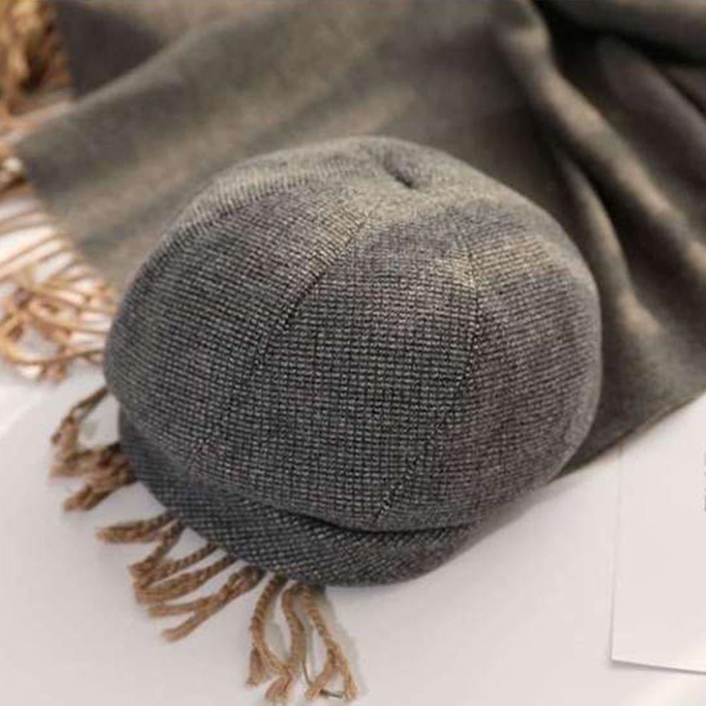 Mũ Beret Cotton Polyester Họa Tiết Caro Cổ Điển Cho Nữ
