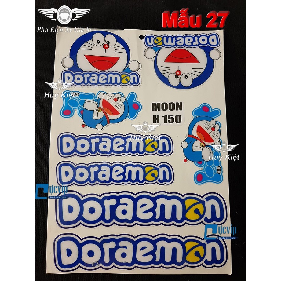 [Rẻ Vô Địch] - Bộ Sticker Tem Dán Decal Nổi Chống Nước Trang Trí Xe Máy, Nón Bảo Hiểm... Không Làm Hỏng Bề Mặt Dán