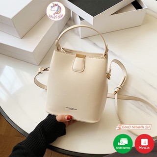 Túi da nữ trơn cúc bấm 2 dây tiện lợi - MA209