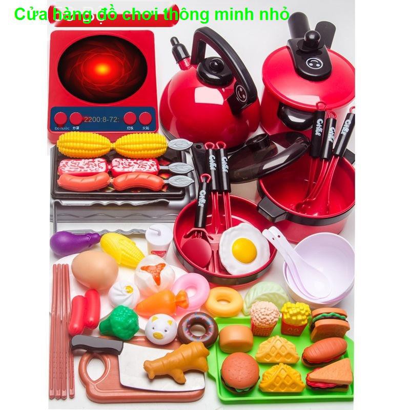 đồ chơi giáo dụcTrẻ em cắt trái cây và chơi đồ trong nhà, các cô , bé trai, 3-6 tuổi, bếp mini nấu ăn giá sỉ thật1