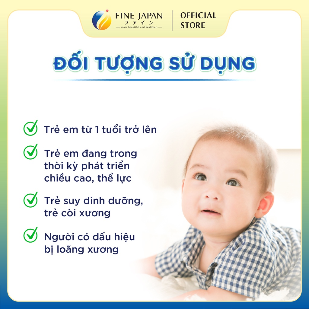 Bột Canxi Cá Tuyết Fine Bone's Calcium For Kids Gói 140G Bổ Sung Canxi Phát Triển Chiều Cao