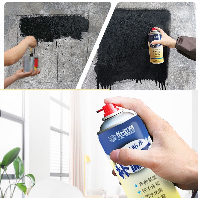 Bình xịt chống thấm Waterproof Spray Polyurethane Công nghệ Nhật (Sơn Trắng), bình xịt chống thấm đa năng, bình xịt chốn