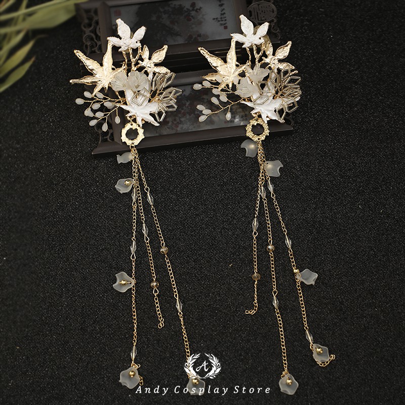 [CÓ SẴN] Cài tóc lá phong cổ trang