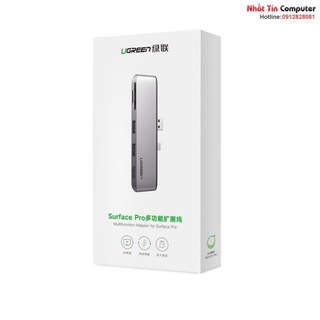 Thiết bị mở rộng HDMI/USB 3.0/SD/TF cho SurFace Pro chính hãng Ugreen 70338 cao cấp  - Phân Phối Chính Hãng